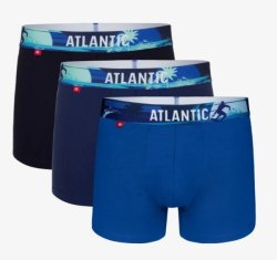 Atlantic Набір 3 шт чоловічіх боксерів шортів 3MH-164 