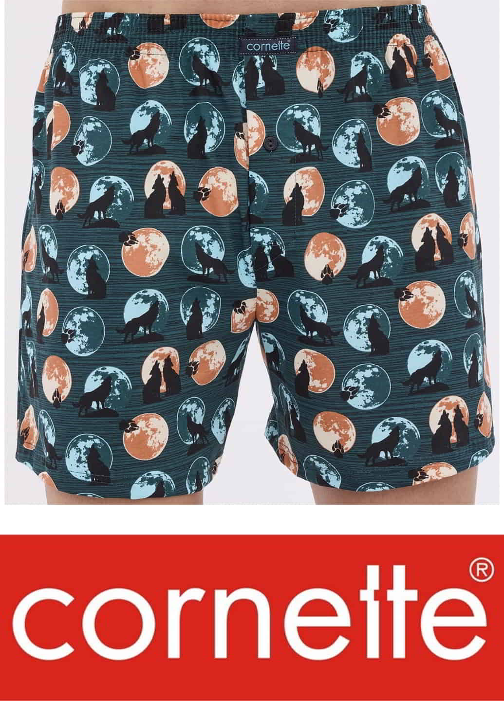 Трусы боксеры мужские семейные трикотажные хлопковые Cornette Classic 001-159 XXL волки