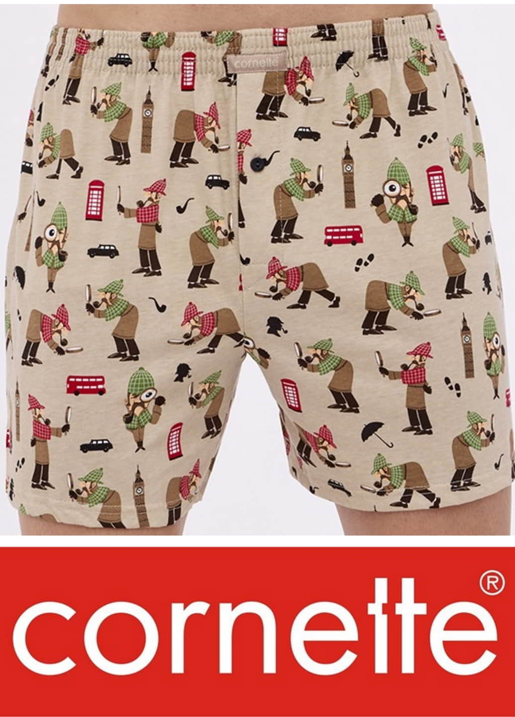 Трусы боксеры мужские семейные трикотажные хлопковые Cornette Classic 011-163 4XL